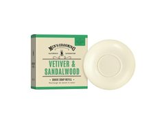 Scottish Fine Soaps Men's Grooming Vetiver & Sandalwood Shave Soap Refill 100g