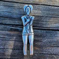 Celtic Warrior, Prince of Glauberg, silver pendant