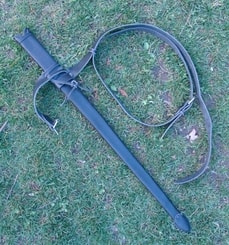 LEATHER SWORD CASE with BELT