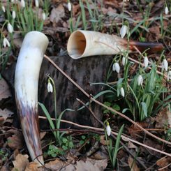 Kinder-Signalhorn, Länge ca. 30 cm.