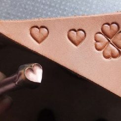 HEART, leather stamp