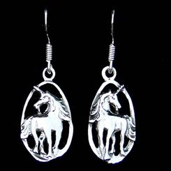 LICORNES - boucles d'oreilles en argent Ag 925