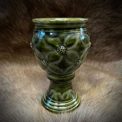 MEDIEVAL CUP WITH RASPBERRY DECOR 300ml