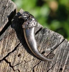 WOLF CLAW, pendant, zinc