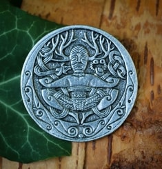 CERNUNNOS de Gundestrup Chaudron, pendentif, étain