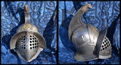 Gladiator Helmet, eagle and medusa