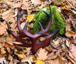 HERNE - Deer, Shaman leather mask