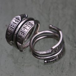 DEITY - Viking rune ring, silver 925