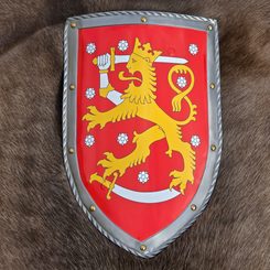 FINLAND, MEDIEVAL SHIELD - metal, handmade