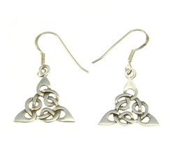 CELTIC TRISKEL - silver earrings Ag 925