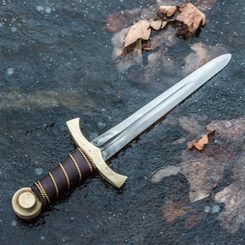MEDIEVAL DAGGER - brass and steel