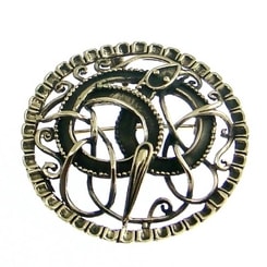 Jormungandr, Viking Bronze Brooch