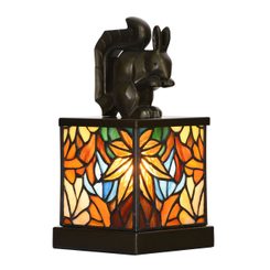 Art Deco Squirrel in the forest - Table Light