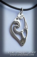 Celtic Necklace, handcrafted silver pendant, XVI
