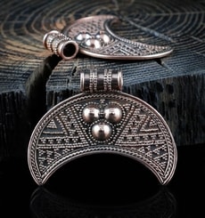 Ziva, lunitsa, Slave s, vikings, pendentif, bronze