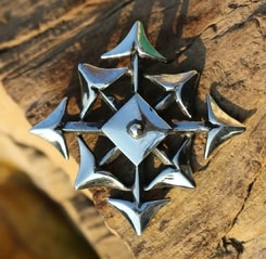 STAR OF CHAOS, Chaosphere, silver pendant