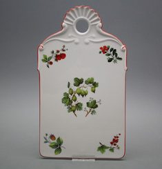 Forest Berries - Antique Porcelain Cutting / Serving Board