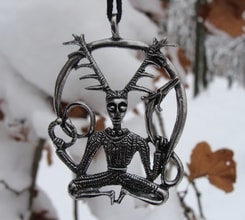 CERNUNN, The Celtic God, pendant, tin alloy