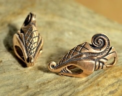 DREKI, viking style bronze pendant