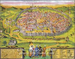 JERUSALEM, historical map, replica