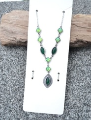 RHEA, green necklace