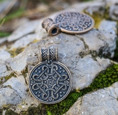 BIRKA, viking pendant, replica, bronze