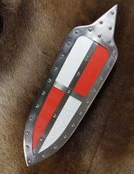 Hungarian Shield, 15th century, red, white