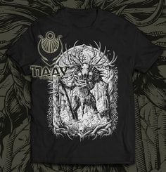 LESHY, men's T-shirt black