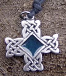 Celtic Knotted Cross with Enamel