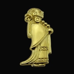 Valkyrie, Viking Pendant, 14K gold