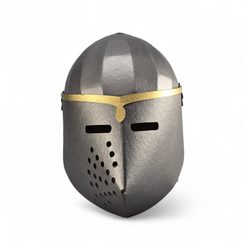 Medieval helmet, paper