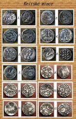 SET OF 12 Iron Age Coins, Celtic Coins, replicas