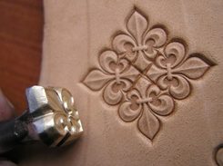 FRENCH LILY, leather stamp
