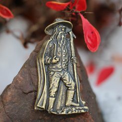 RÜBEZAHL - Mountain Spirit, amulet, zinc, antique brass