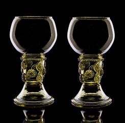 ROEMER XL, renaissance large glass goblets, Set of 2