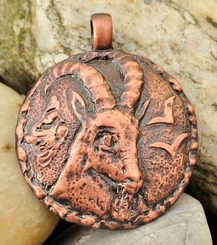 CAPRICORN, zodiac, pendant