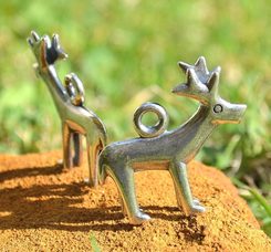 Pendentif Celtic Stag, La Hold, Town Stradonice, réplique, AG 925