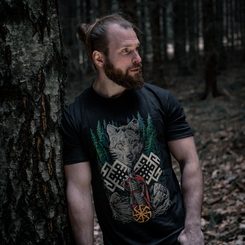 WOLF WARRIOR, Slavic T-Shirt - colored