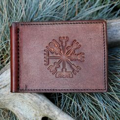 VEGVISIR, leather wallet