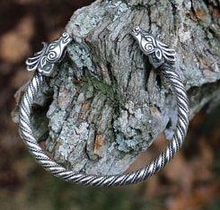 FIANNA, keltischer Hirsch, silbernes Armband