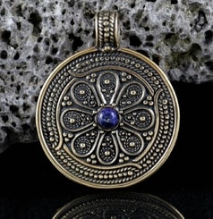 VESNA - pendentif, bronze, lapis