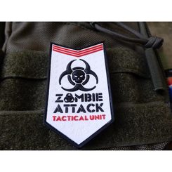 ZOMBIE ATTACK, 3D rubber patch, glow in the dark