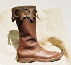 Custom made medieval shoes