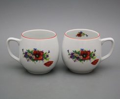 Coquelicots, tasse 0,3 l, Carlsbad porcelaine