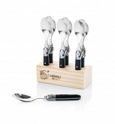 6 coffee spoons in a wooden box Laguiole Style de Vie