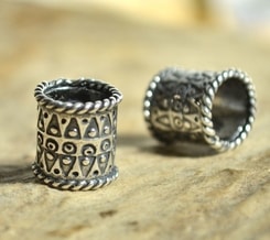 VIKING BEARD RING, sterling silver