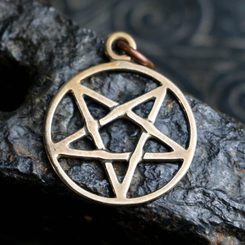 BAPHOMET, bronze, small pendant