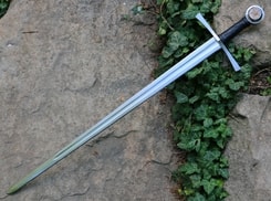 RONIR, medieval sword with a rose FULL TANG