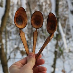 BETULA, carved birch spoon - wood