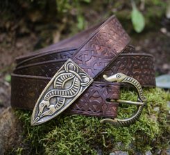 VIKING CEINTURE, Borre Bête, cuir bronze marron